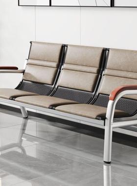 办公沙发AL00030茶组合接室待排椅简椅约三人位铁架长条铁艺等几