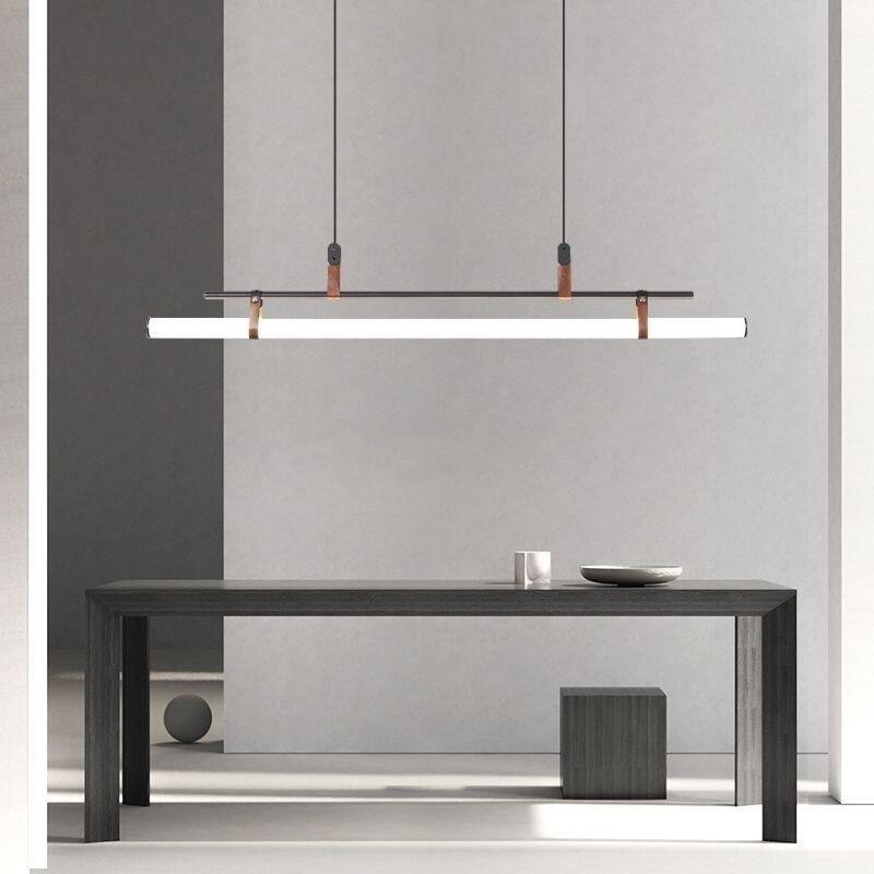北欧餐厅吊灯现代简169餐桌灯约创意个灯性餐厅吊吧台一字长条轻