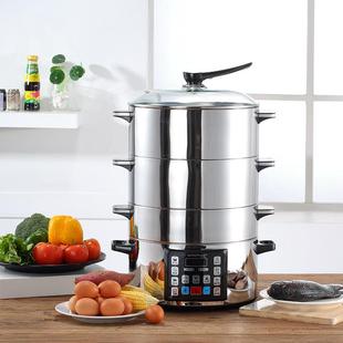 sa锅nms子ie山姆斯多功能304不钢电锈蒸锅家用71934商用蒸笼火蒸