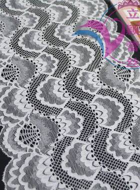 K64061E弹力蕾丝花边面料服饰家纺辅料裙子家居缝纫布23厘米胚布