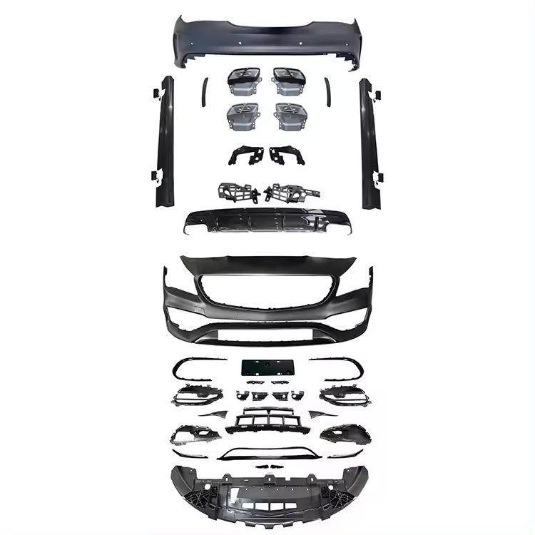 适用于2013-2019奔驰CLA级W117改装AMG包围CLA45保险杠尾唇尾喉