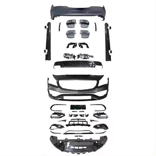 适用于2013-2019奔驰CLA级W117改装AMG包围CLA45保险杠尾唇尾喉