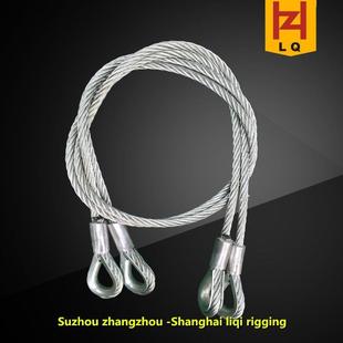 张周钢绳索具直发钢绳索具压制钢丝绳索具起吊钢丝绳索具