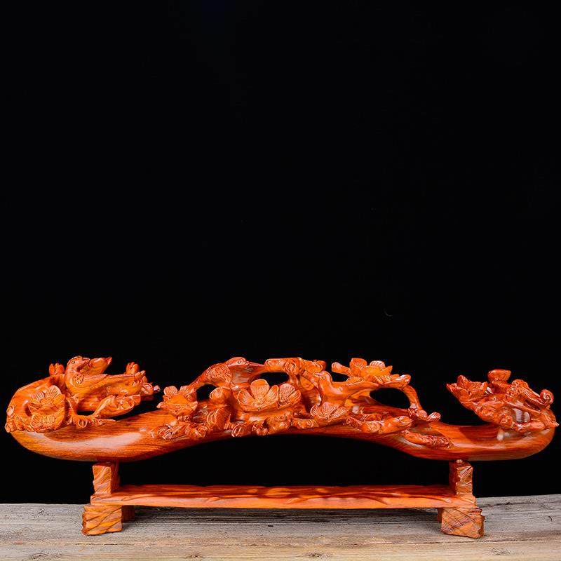 木雕摆件喜上眉梢实木质雕刻如意家居客厅装饰办公开业店面工艺品,纺织面料/辅料/配套,纺织机械配件,淘宝优惠券,粉丝福利购,淘宝优惠卷