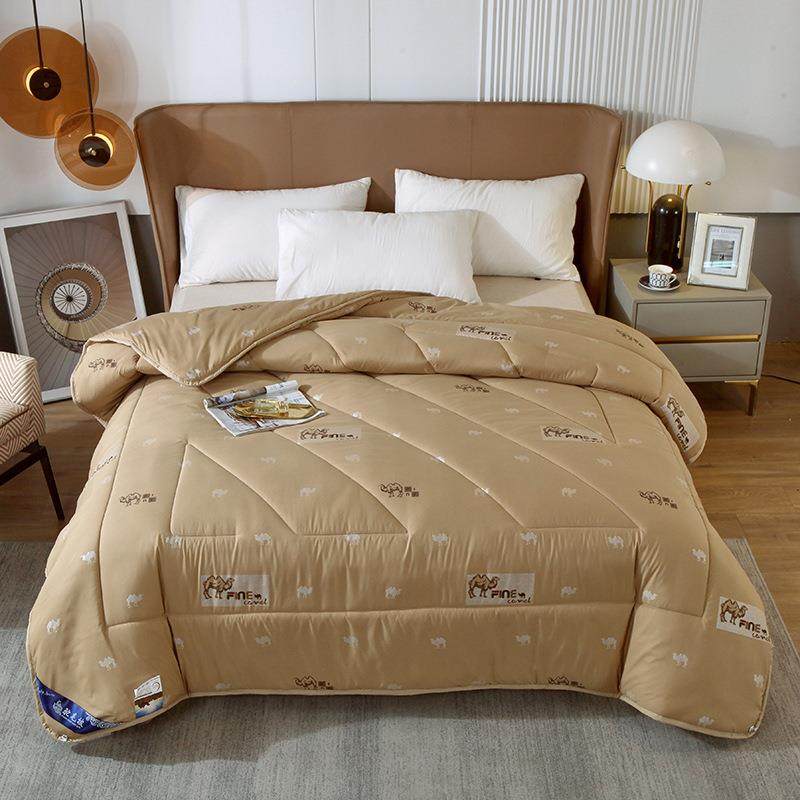 新款加厚斜纹防雨布驼毛被保暖被芯直销秋冬会销驼绒被冬被,纺织面料/辅料/配套,纺织机械配件,淘宝优惠券,粉丝福利购,淘宝优惠卷