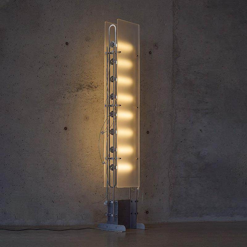 美式复古工业风造型设计师高端冰川落地灯不锈钢氛围感装饰落地灯,智能设备,其他智能设备,淘宝优惠券,粉丝福利购,淘宝优惠卷