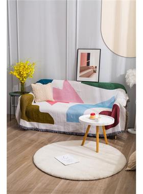 不规则图形自由计KWF沙风全棉系列防沙发巾滑发垫懒人设多功能轻