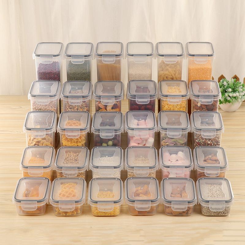 厨房杂粮塑盒28件套收纳盒食品级防食五930谷储潮物盒品级密料封