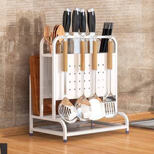 刀架置物架厨房一体砧板菜刀放板置架台面锅盖筷刀子具收无品牌/