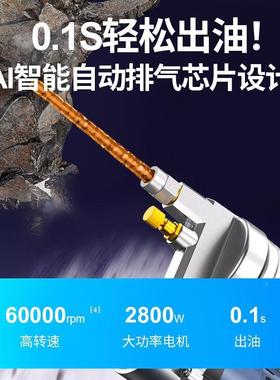 电动油枪无刷挖机专毛用神器池锂电机黄打毛虫高压24v188全自动新