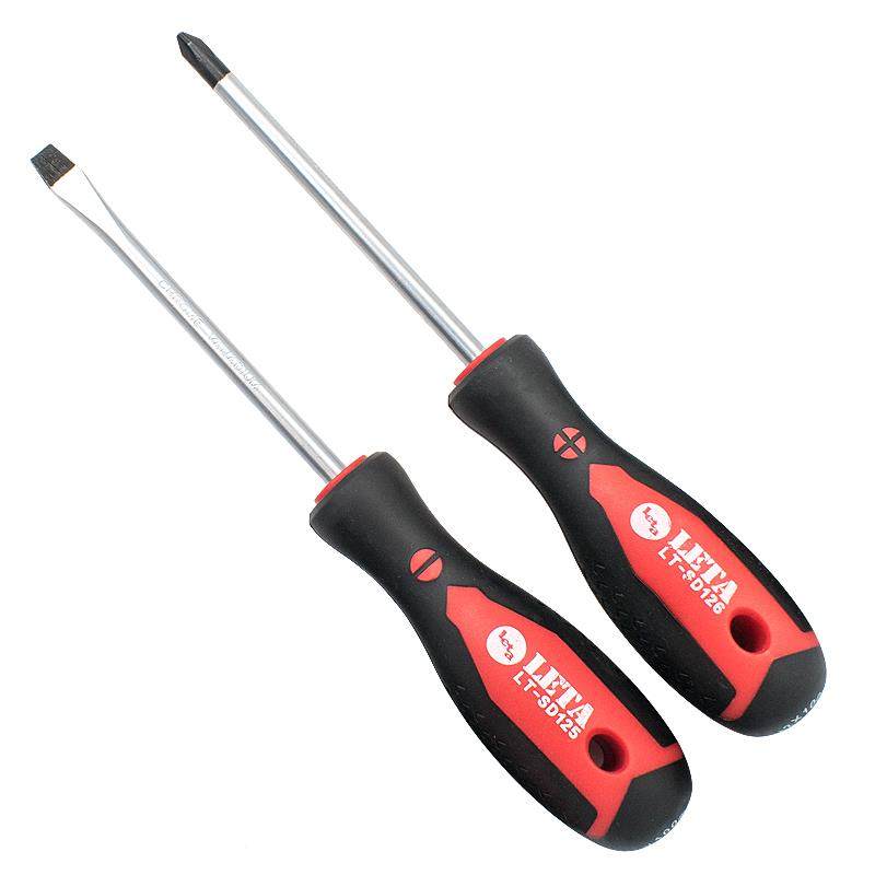 塔螺丝刀套装十1一字6*355150mm00mm带强磁性加长螺丝字批勒起子