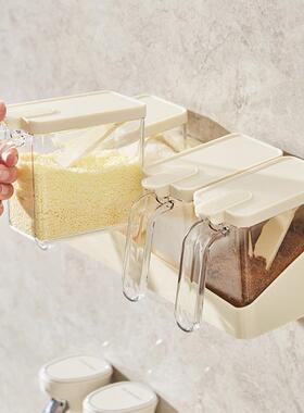 壁挂料罐盒家盐用调味罐罐密封调味瓶罐调料瓶厨房调料OVS组合套