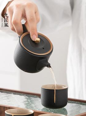 九匠OAG陶风滤粗泡茶壶太湖石瓷单壶创意功夫茶具过茶陶壶单壶匠