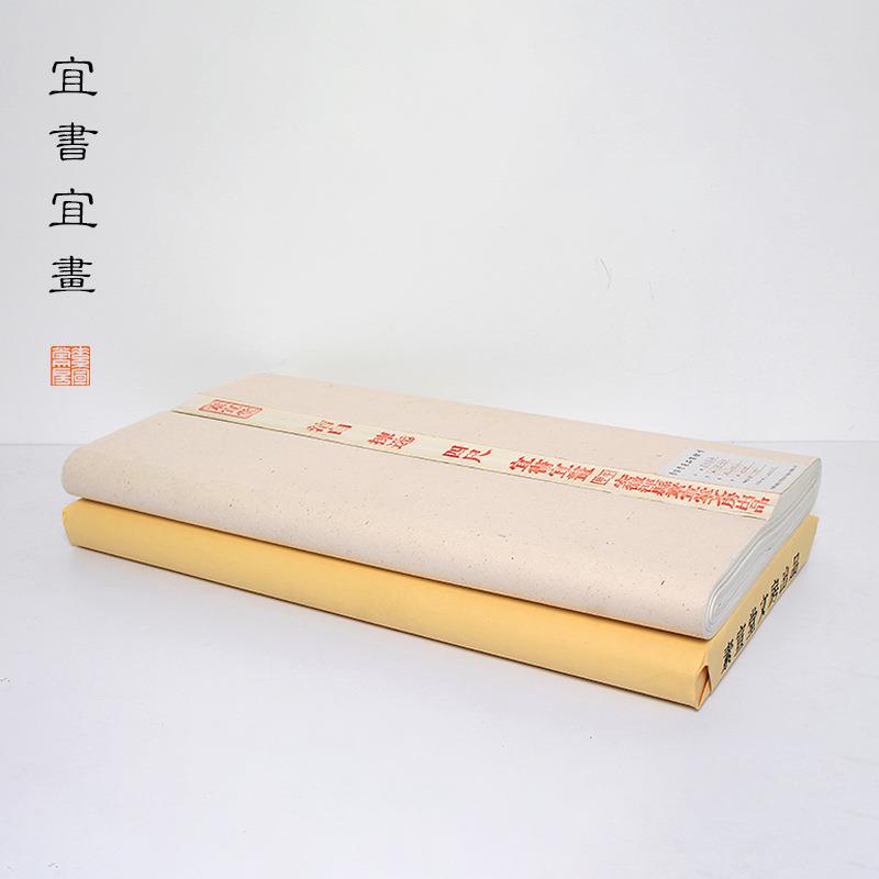 初者书法练习用纸三生宣纸学半生熟画练国毛笔字四尺尺对开作品纸