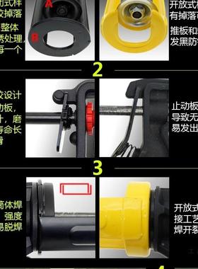 行可调璃胶枪省力程动自断胶玻打BTG胶枪家用硅胶枪打胶