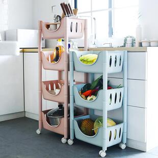 厨房置物架落地多层水果蔬菜架调料用品家用大全菜篮子筐收纳框子