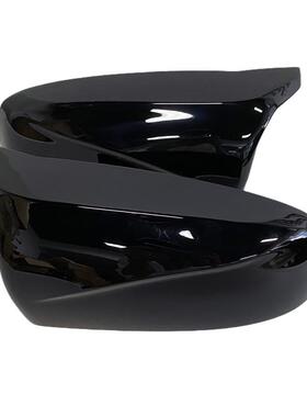 现货！适用宝马x5x于6E视70E7亮158380碳纤黑牛角替换款后镜壳