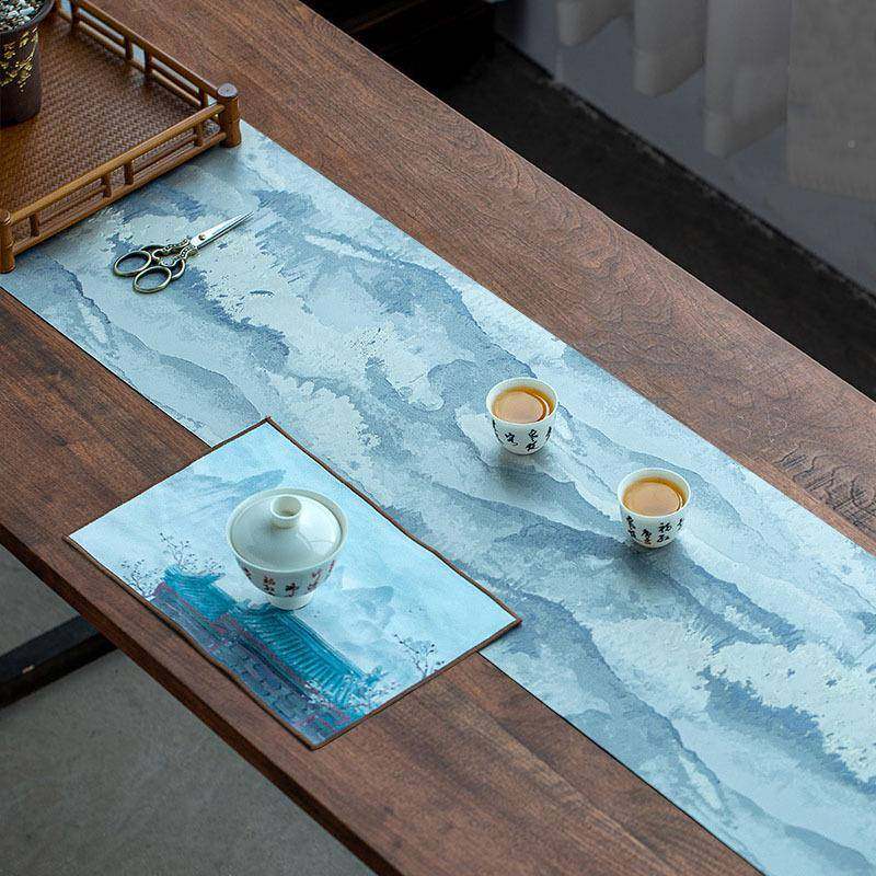 中式针KI-156织茶泡席桌复古日式禅意茶桌垫子端布艺茶高隔热茶几,居家布艺,桌旗,淘宝优惠券,粉丝福利购,淘宝优惠卷