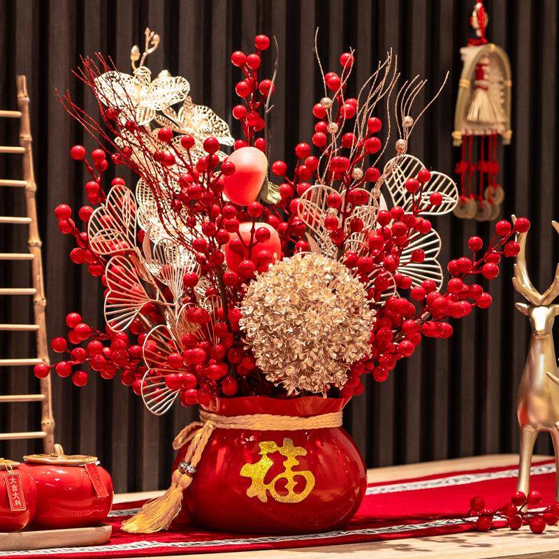 乔之喜福桶搬家财饰发果乔迁福桶摆件新居客厅新房装布置迁仪式入