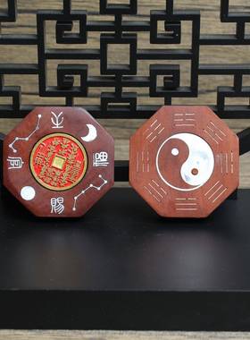 雷击枣木紫薇挂件牌挂饰银丝镶嵌吊坠天官品赐福道家讳IIV饰无事