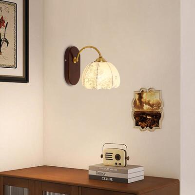 美式灯复古床头高级感35762卧室玻璃壁客厅背灯墙景书房过道楼梯