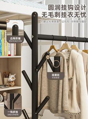 舍落地挂衣架不占凉地收XOX纳衣架帽子门后家用转宿角网红晾衣架