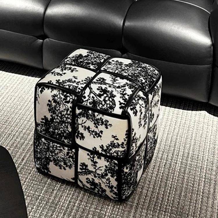 坐墩简约家用方凳凳沙网红茶几换鞋脚踏客厅发凳子门口轻奢54027