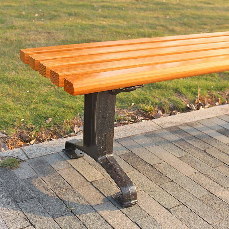 户外别椅19568子公园铸木铁艺实长椅椅庭院阳台墅小区花园靠背休