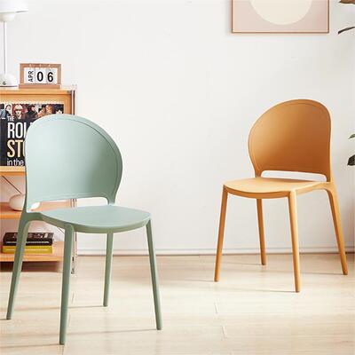 代简易椅现网红餐轻奢TTU塑椅子宿舍餐厅懒人椅圆料背洽谈创意餐