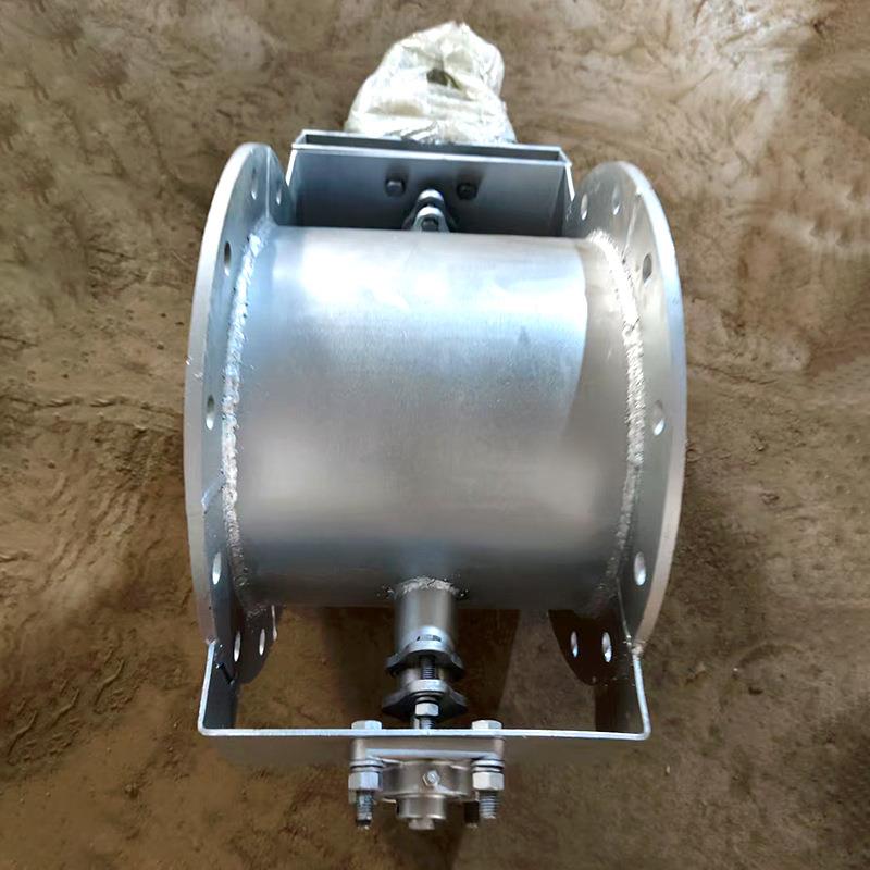 不锈钢风阀手动风通蝶阀碳调钢不锈钢烟道通挡板ATI门法兰式风节