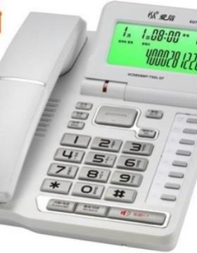 爱信73电3话机来电显示免电00733池大按键座机公酒店办家用