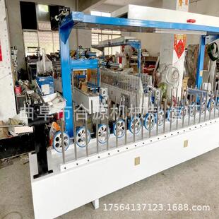 背景墙格栅板包覆机异形门套线条包覆机器自动封边木饰面板覆膜机