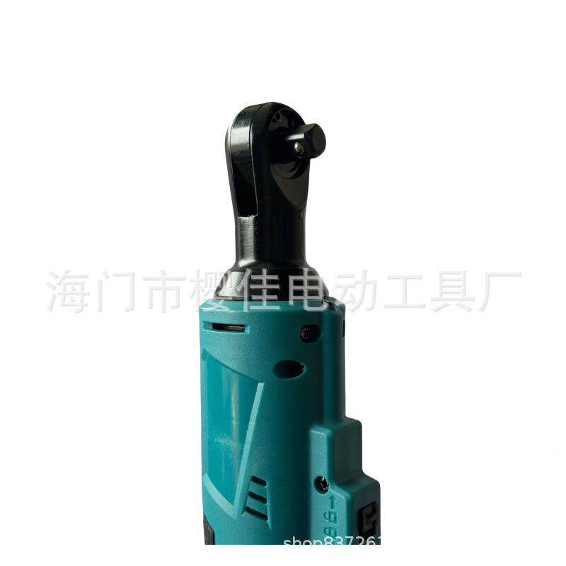 1V锂电充电式棘轮手拐角向电动扳手车扳载2弯OAI头扳手直角弯器