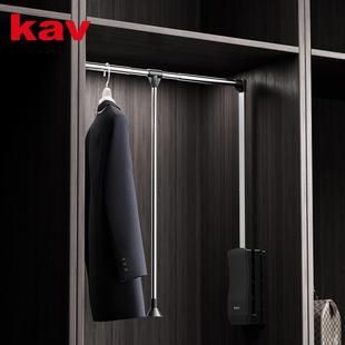 帽间B011811下拉挂衣杆衣柜升调降衣杆衣通柜内衣式 可节横杆挂衣