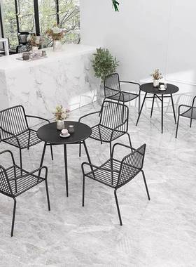 户简约庭露台院休闲桌椅楼外部售市政花园003231外摆桌椅组
