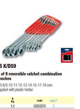 [含税]USAG乌沙D克9装285K/DS两用扳手28支5K/S9