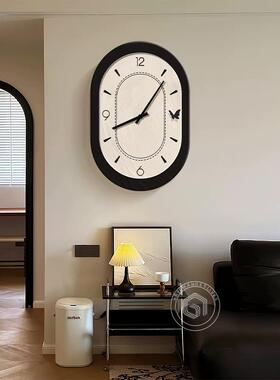 2025新款lhj-2576法式中古风客挂挂钟钟极简壁时灯网红厅家用静音