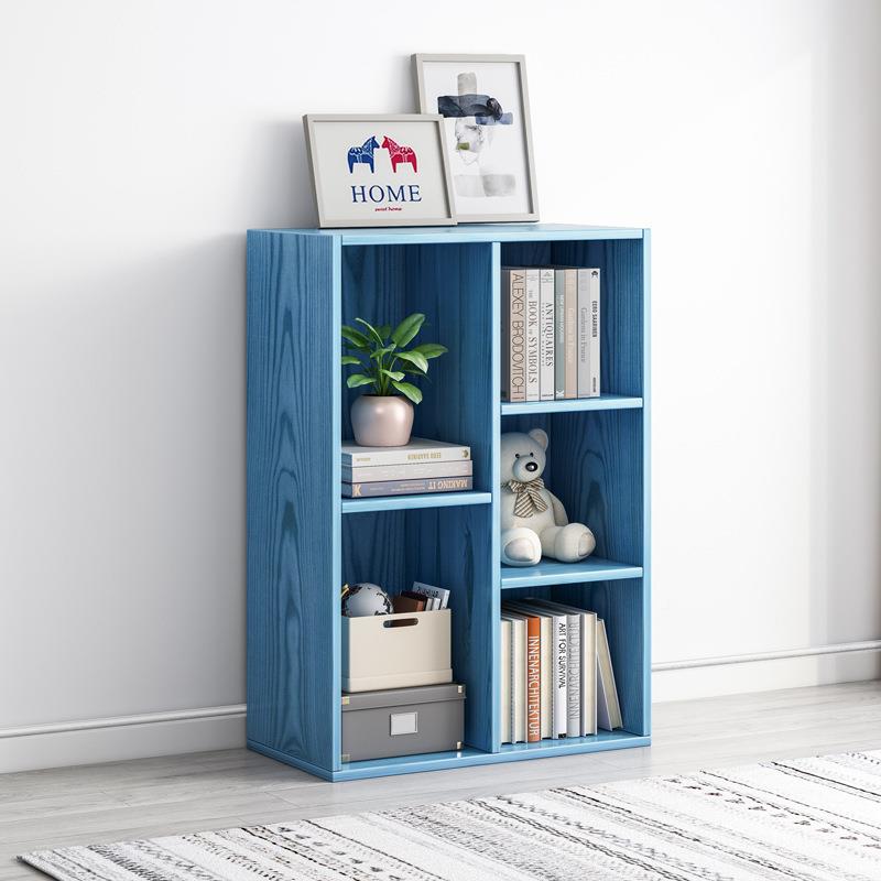 落纳地置物架简易书架小型收子柜分L159C层架卧室客厅格子柜书置