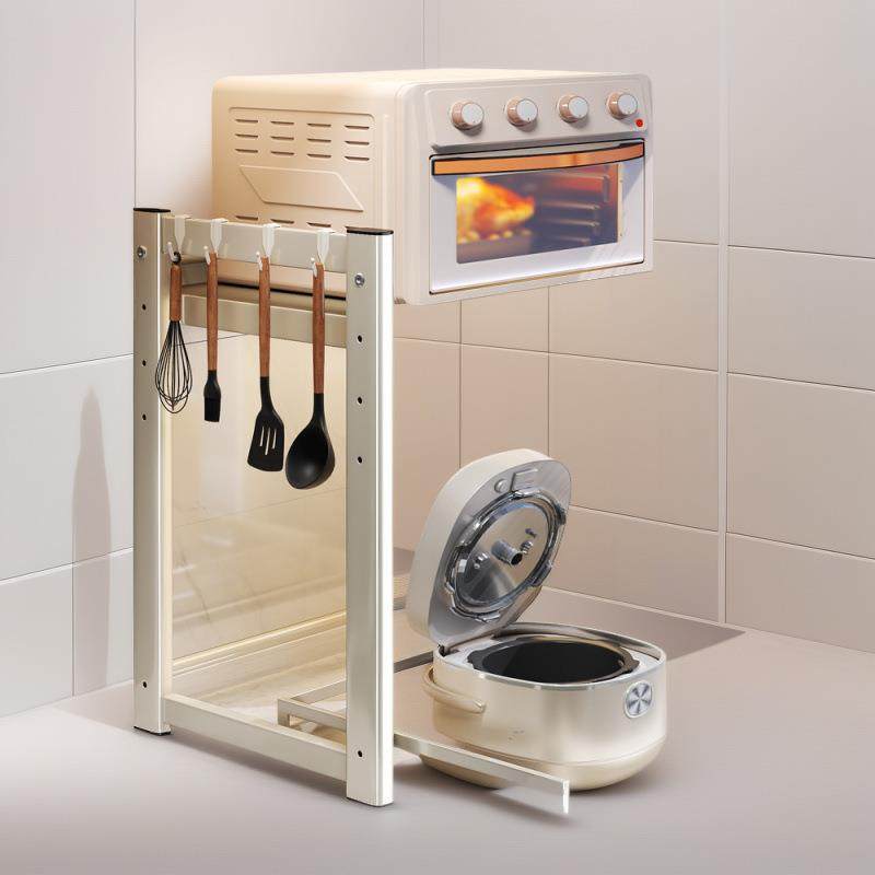 波炉置物架厨房微架用台面子可抽拉烤箱家电器8h4tWcTr收纳架