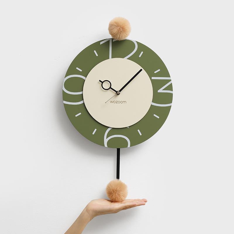 WO墙ZOOM准屋打孔钟表挂钟客厅免轻奢简TYOS722约2025新款创意挂