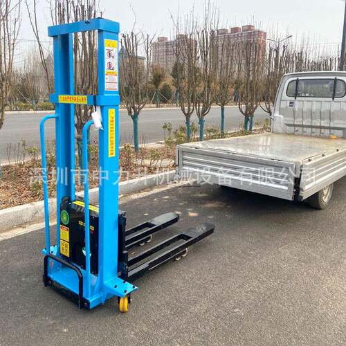 随车便携式堆高攀车1吨自898体登高车提堆垛车叉搬升运爬一体多用