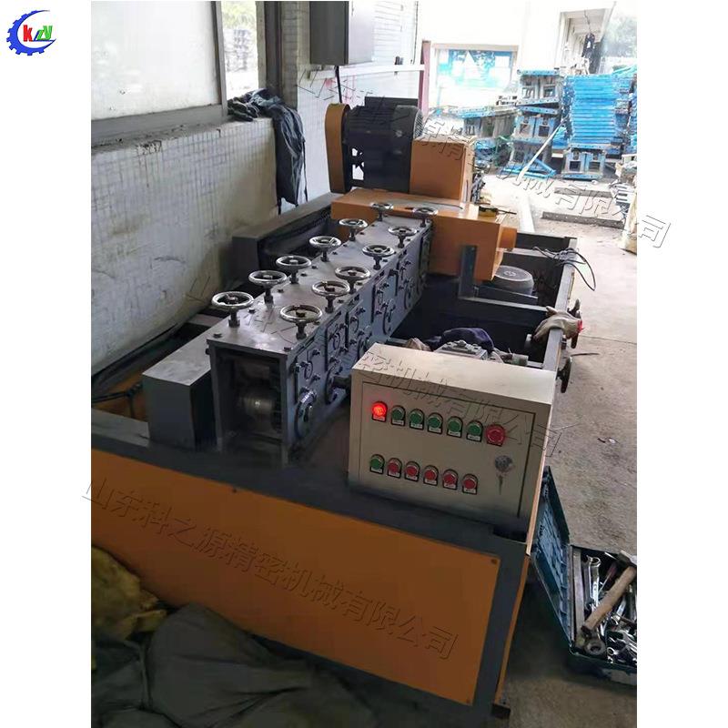 矩形管QKI校直磨机建筑脚手体架管去水打泥机方管调直除锈刷漆一