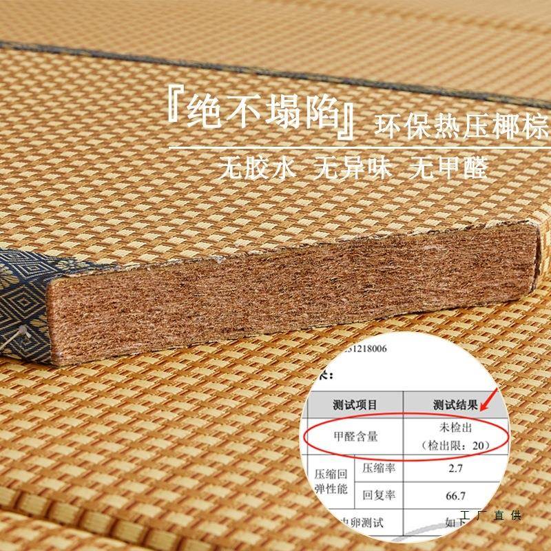 垫榻榻米床垫可定制椰棕垫硬垫家用F99J6SJ9卧室飘窗台藤席面可折