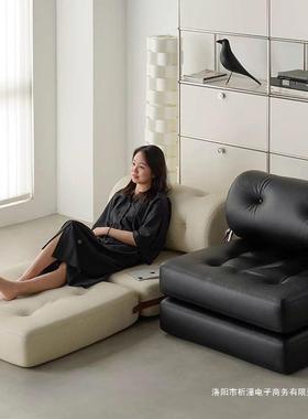单人沙发功床折叠两用新款小缩户型客多厅能UXR二合一抽拉伸沙发