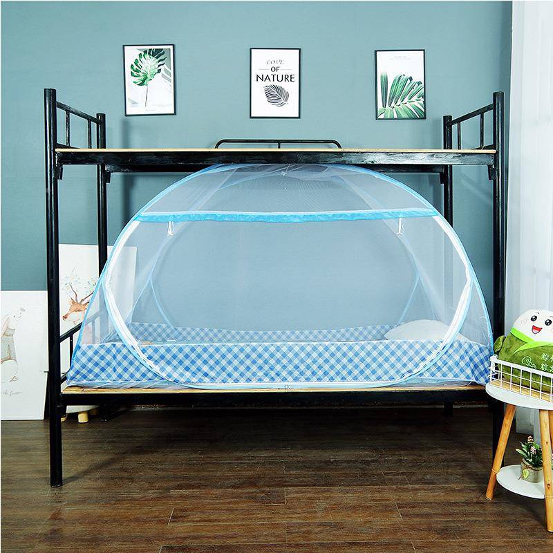 免安蒙古包蚊帐1.5米双1.18m家用装加密宿舍人单人0.9床米全底防