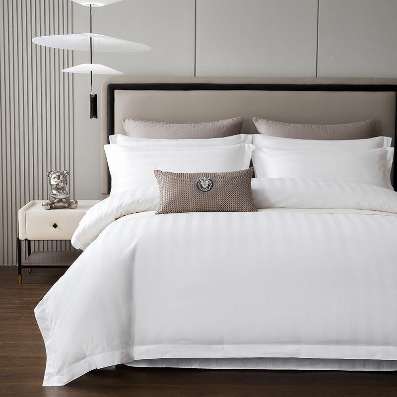 酒床品四F97J6SJH套民宿床风白店色单被子件学生六件套床笠宾馆被