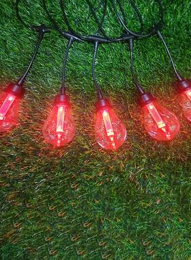 胶A60透塑明带导光柱遥控灯串防INP水圣节节诞日装饰灯LED垂吊灯