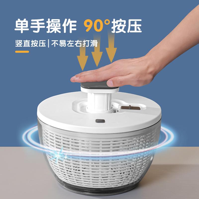 按压量蔬菜脱蔬水器家D985用大容果沙脱水机厨房沥水拉滤水篮