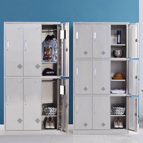 不锈钢柜304员工宿舍浴室柜化无尘净车MC-BXG衣间带锁更储物柜厂