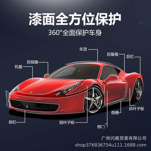 1398汽隐形车衣TPUTPH车漆透明保护防刮车PU车身膜免烤全车P车P膜